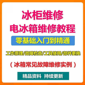 电冰柜冰箱维修教程主板修理原理检修技术教学视频维修实例资料-淘宝虚拟仓